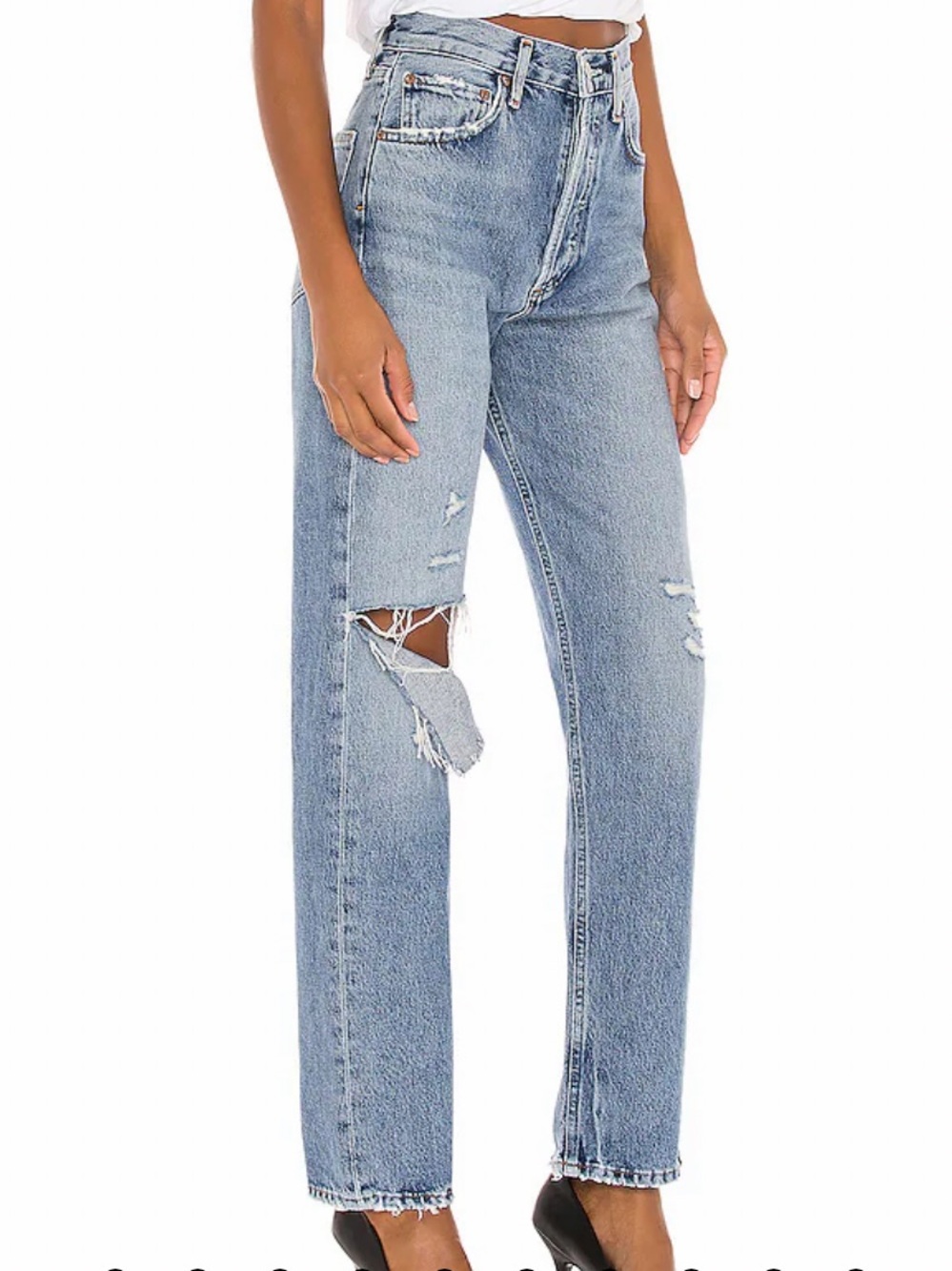 AGOLDE 90's Pinch Waist Jeans - Light Blue